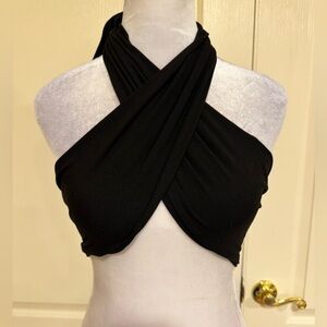Black wrap top​​​​​